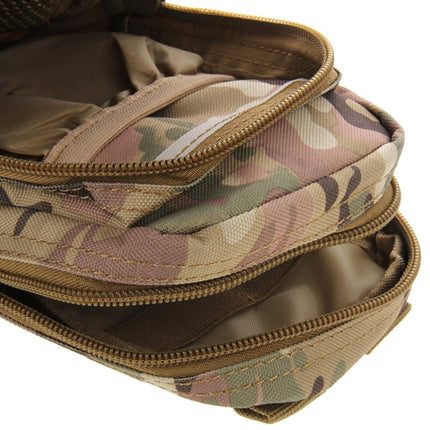 Multi-function High Density Strong Nylon Fabric Waist Bag / Camera Bag / Mobile Phone Bag, Size: 9.5 x 18.5 x 8cm (Camouflage)-garmade.com