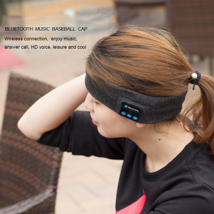 My-Call Bluetooth V5.0 Headsfree Sport Headband Music Headwear for iPhone 6 & 6s / iPhone 5 & 5S / iPhone 4 & 4S and Other Bluetooth Devices(Black)-garmade.com
