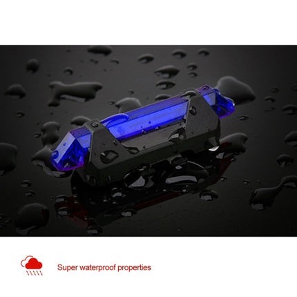 AQY-093 Detachable USB Rechargeable LED Bike Taillight(Blue)-garmade.com