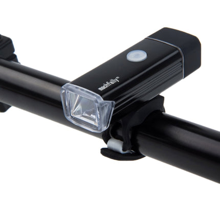 MC-QD001 180 Lumens USB Rechargeable LED Bright Aluminum Light with Handlebar Mount(Black)-garmade.com
