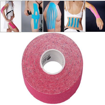 Waterproof Kinesiology Tape Sports Muscles Care Therapeutic Bandage, Size: 5m(L) x 5cm(W)(Magenta)-garmade.com