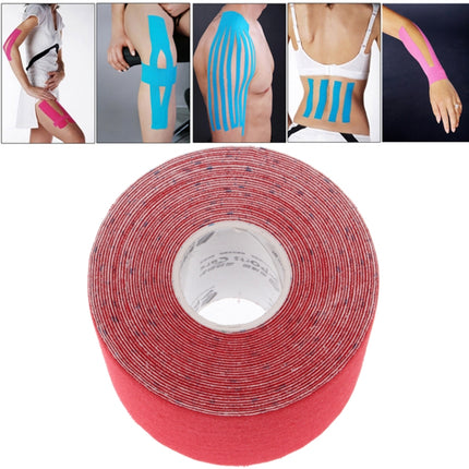 Waterproof Kinesiology Tape Sports Muscles Care Therapeutic Bandage, Size: 5m(L) x 5cm(W)(Red)-garmade.com