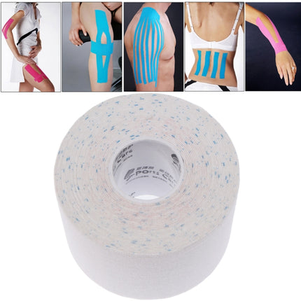 Waterproof Kinesiology Tape Sports Muscles Care Therapeutic Bandage, Size: 5m(L) x 5cm(W)(White)-garmade.com