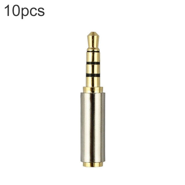 3.5mm 4-Pin Audio Jack Connector to 2.5mm 4-Pin Adapters (10 Pcs in One Package, the Price is for 10 Pcs)-garmade.com