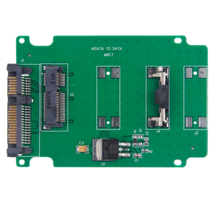 mSATA mini PCI-E SSD Hard Drive to 2.5 inch SATA Converter Card-garmade.com