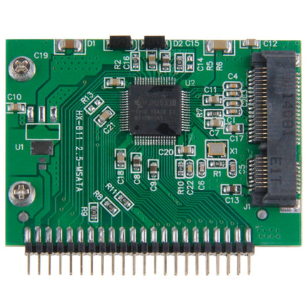 mSATA Mini PCI-E SSD Female to 3.3V 2.5 inch 44 Pin IDE Male Converter Card-garmade.com