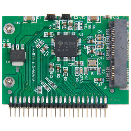 mSATA Mini PCI-E SSD Female to 5V 2.5 inch 44 Pin IDE Male Converter Card-garmade.com