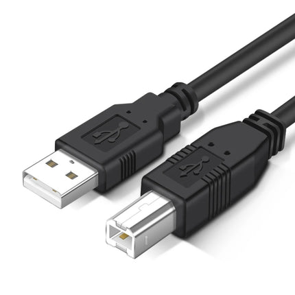 USB 2.0 Printer Extension AM to BM Cable, Length: 3m(Black)-garmade.com