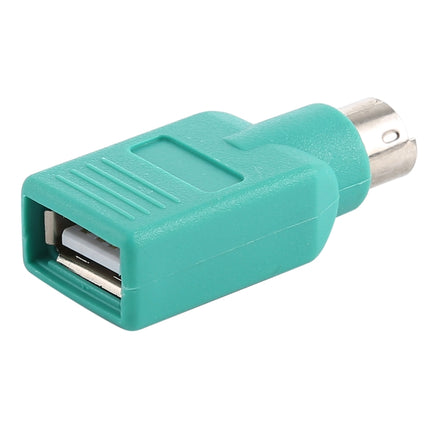 USB A Jack to mini DIN6 male Adapter (USB to PS/2)(Green)-garmade.com