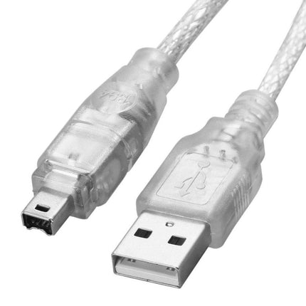 USB 2.0 Male to Firewire iEEE 1394 4 Pin Male iLink Cable, Length: 1.2m-garmade.com