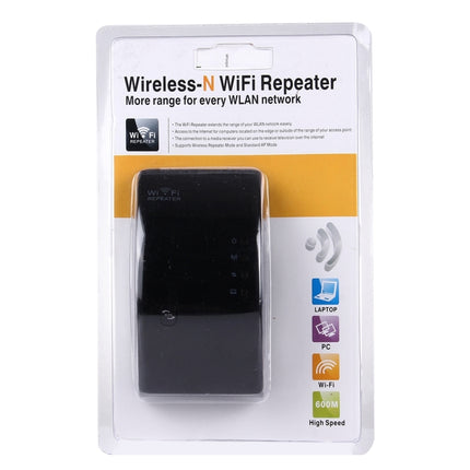 300Mbps Wireless-N WIFI 802.11n Repeater Range Expander(Black)-garmade.com