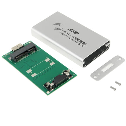6gb/s mSATA Solid State Disk SSD to USB 3.0 Hard Disk Case(Silver)-garmade.com