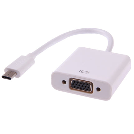 USB-C / Type-C 3.1 to VGA Multi-display Adapter Cable, For Macbook 12 inch / Chromebook Pixel 2015(White)-garmade.com