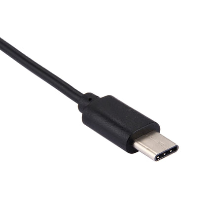 17.8cm 3 Ports USB-C / Type-C 3.1 OTG Charge HUB Cable (Black)-garmade.com