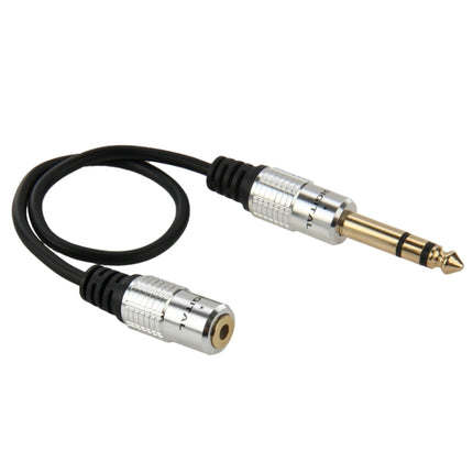 6.35mm Male to 3.5mm Female Audio Adapter Cable, Length: 30cm-garmade.com