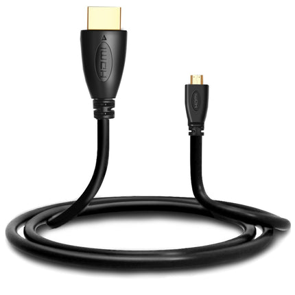 1.5m Gold Plated 3D 1080P Micro HDMI Male to HDMI Male cable for Mobile Phone, Cameras, GoPro-garmade.com