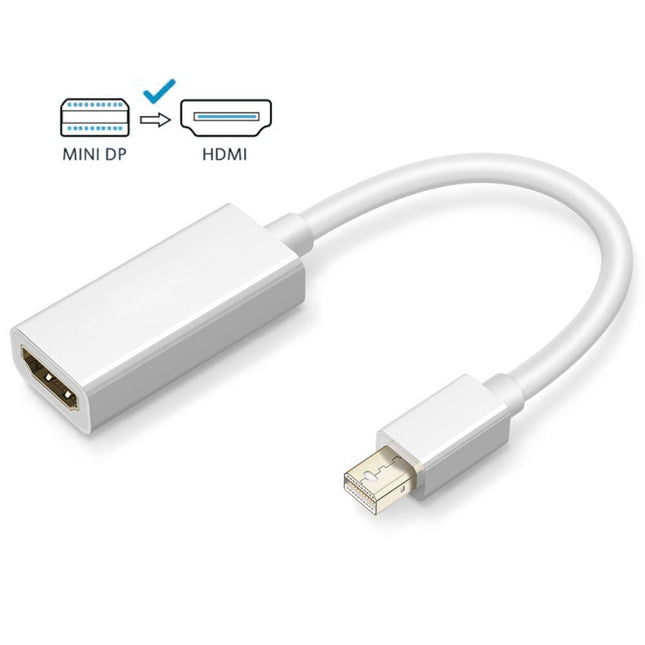 Full HD 1080P Mini DisplayPort Male to HDMI Female Port Cable Adapter, Length: 20cm-garmade.com