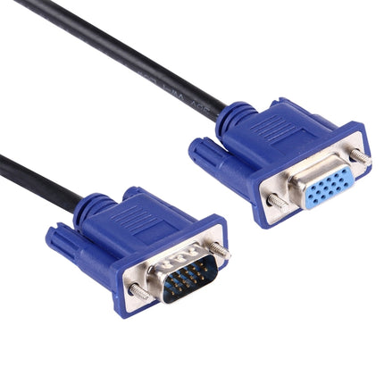 Good Quality VGA 15 Pin Male to VGA 15 Pin Female Cable for LCD Monitor, Projector, etc (Length: 1.8m)-garmade.com