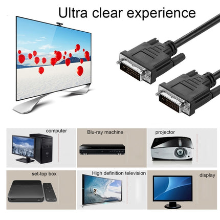 DVI-D Dual Link 24+1 Pin Male to Male M/M Video Cable, Length: 1.5m-garmade.com