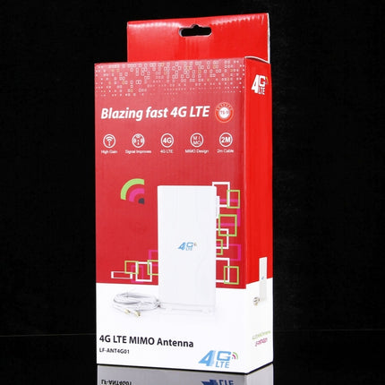 LF-ANT4G01 Indoor 88dBi 4G LTE MIMO Antenna with 2 PCS 2m Connector Wire, TS-9 Port-garmade.com