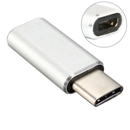 Aluminum Micro USB to USB 3.1 Type-C Converter Adapter(Silver)-garmade.com