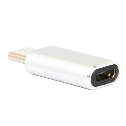 Aluminum Micro USB to USB 3.1 Type-C Converter Adapter(Silver)-garmade.com