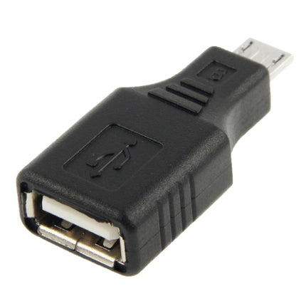 Micro USB to USB 2.0 Adapter with OTG Function(Black)-garmade.com