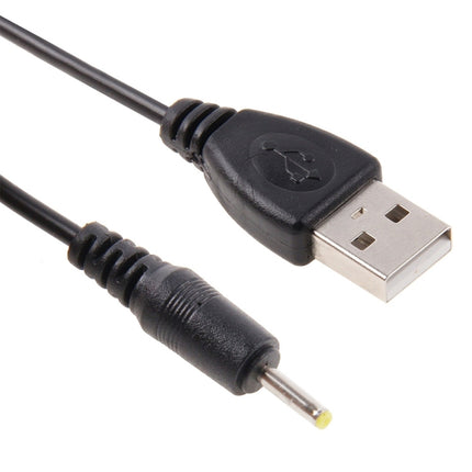 USB to 2.5mm DC Charging Cable, Length: 65cm(Black)-garmade.com