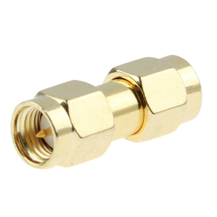 Gold Plated SMA Male to SMA Male Adapter(Gold)-garmade.com