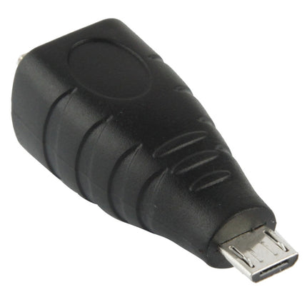 Micro USB Male to USB BF Adapter(Black)-garmade.com