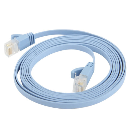 CAT6 Ultra-thin Flat Ethernet Network LAN Cable, Length: 3m (Baby Blue)-garmade.com