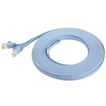 CAT6 Ultra-thin Flat Ethernet Network LAN Cable, Length: 10m (Baby Blue)-garmade.com