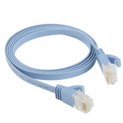 CAT6 Ultra-thin Flat Ethernet Network LAN Cable, Length: 1m (Baby Blue)-garmade.com