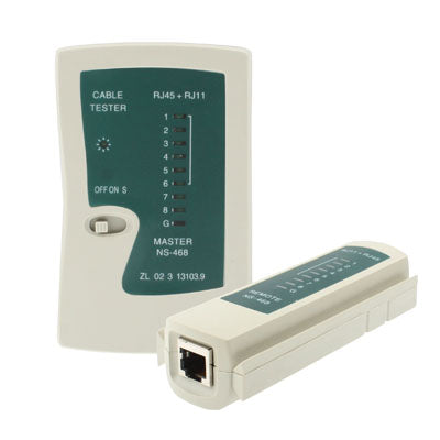 Network Cable Tester Rj45 Rj11 Rj12 Cat5 UTP LAN Networking Tool(White)-garmade.com