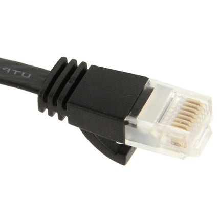 CAT6 Ultra-thin Flat Ethernet Network LAN Cable, Length: 5m(Black)-garmade.com