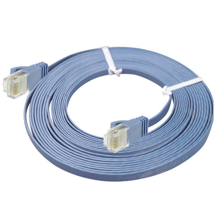 CAT6 Ultra-thin Flat Ethernet Network LAN Cable, Length: 50m(Blue)-garmade.com