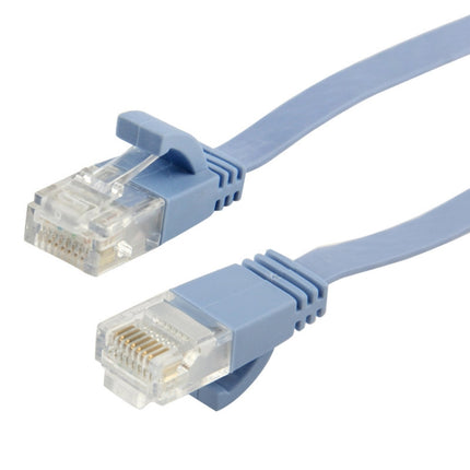 CAT6 Ultra-thin Flat Ethernet Network LAN Cable, Length: 50m(Blue)-garmade.com