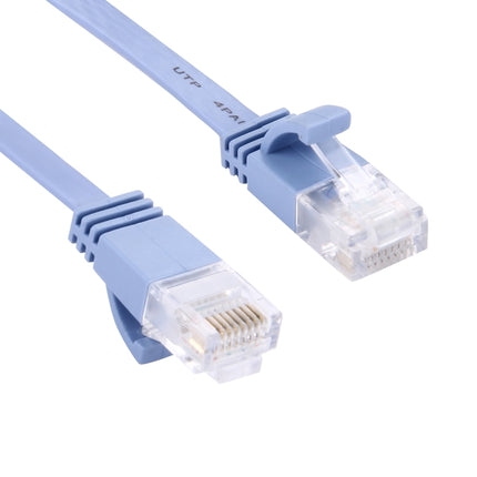 CAT6 Ultra-thin Flat Ethernet Network LAN Cable, Length: 15m(Blue)-garmade.com