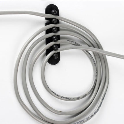 CC-595 Plastic Wire Cable Adhesive Plug Holder (Pair), Random Color Delivery-garmade.com