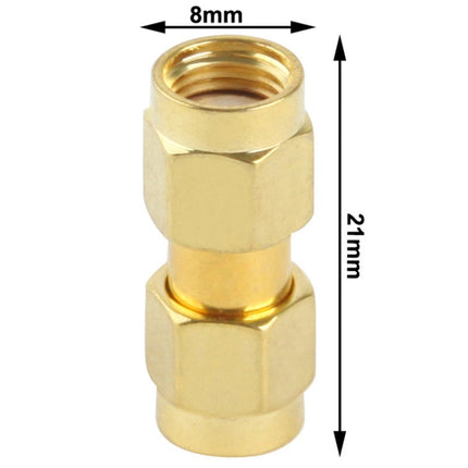 Gold Plated RP-SMA Male to RP-SMA Male Adapter-garmade.com