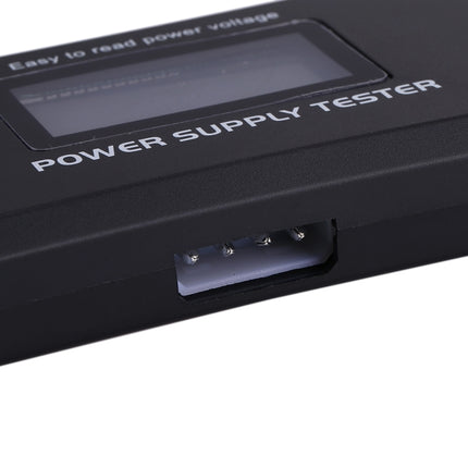 Digital LCD Display PC Computer 20/24 Pin Power Supply Tester Checker Power Measuring Diagnostic Tester Tool(Black)-garmade.com