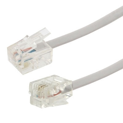 2 Core RJ11 to RJ11 Telephone cable, Length: 1m-garmade.com