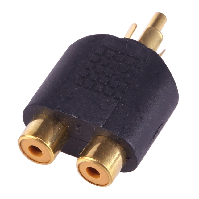 RCA plug to 2x RCA Sockets (Gold Plated)-garmade.com