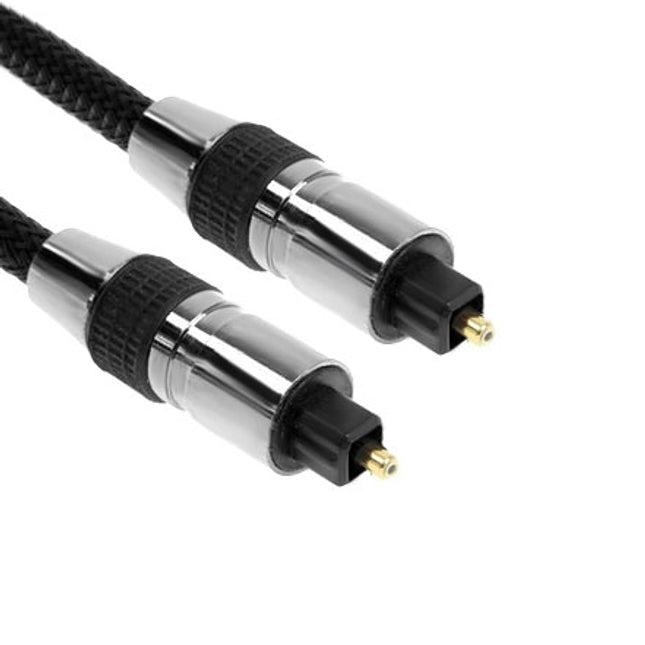 Braided Optical Audio Cable, OD: 5.0mm, Length: 2m-garmade.com