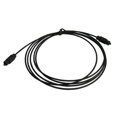 Optical Audio Cable, OD: 2.2MM, Length: 2m(Black)-garmade.com
