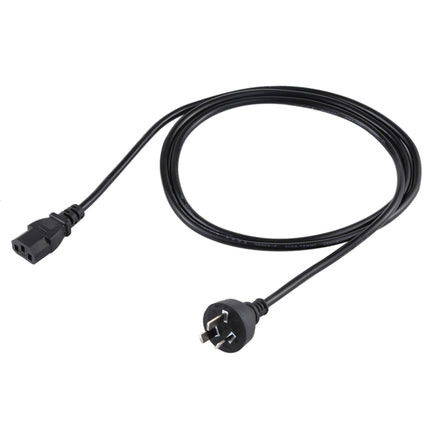 Computer PC POWER Cord 3 pin Cable, Length: 1.8m, AU Plug(Black)-garmade.com