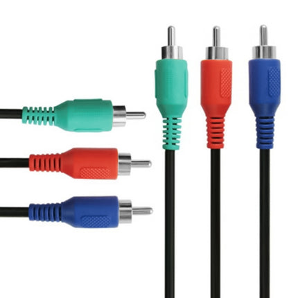 AV 3 RGB Male To 3 RGB Male Cable, Length: 1.5m-garmade.com