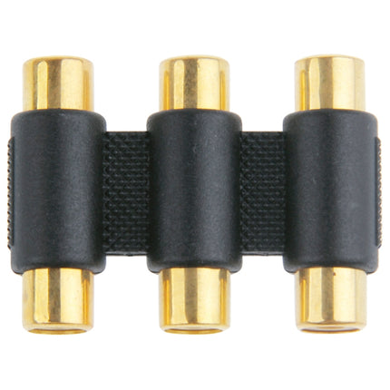 Gold-plated RGB Female to Female Connector(Black)-garmade.com