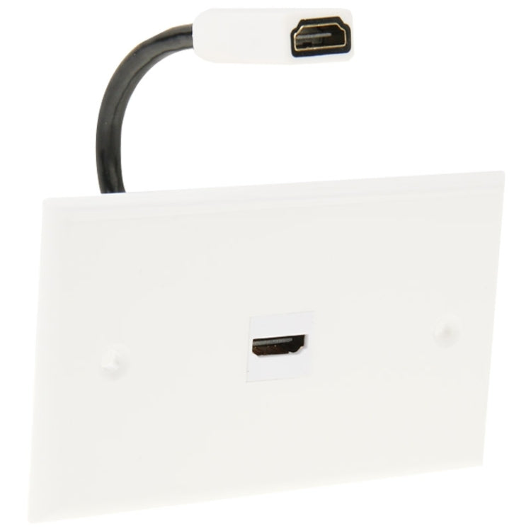 HDMI Female to HDMI Female Cable Wall Plate Panel, Cable Length: 18.5cm-garmade.com