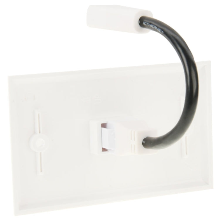 HDMI Female to HDMI Female Cable Wall Plate Panel, Cable Length: 18.5cm-garmade.com